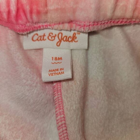 5 For $25 Cat & Jack Pink and Orange Tie-Dye Fleece Sweatpants Baby Size 18M - Picture 2 of 4